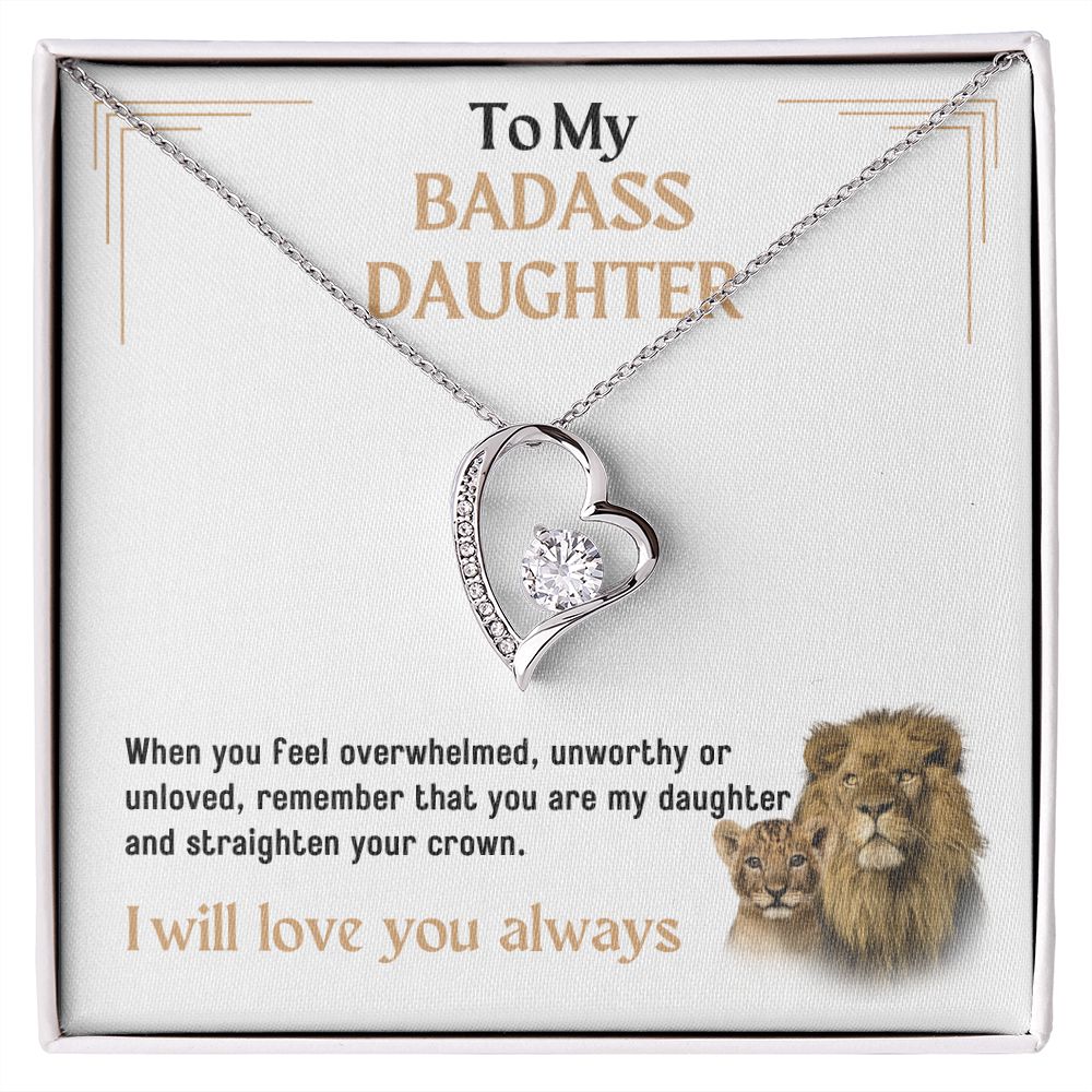 To My Badass Daughter Necklace, Birthday Gift For Daughter From Dad,  Anniversary | eBay